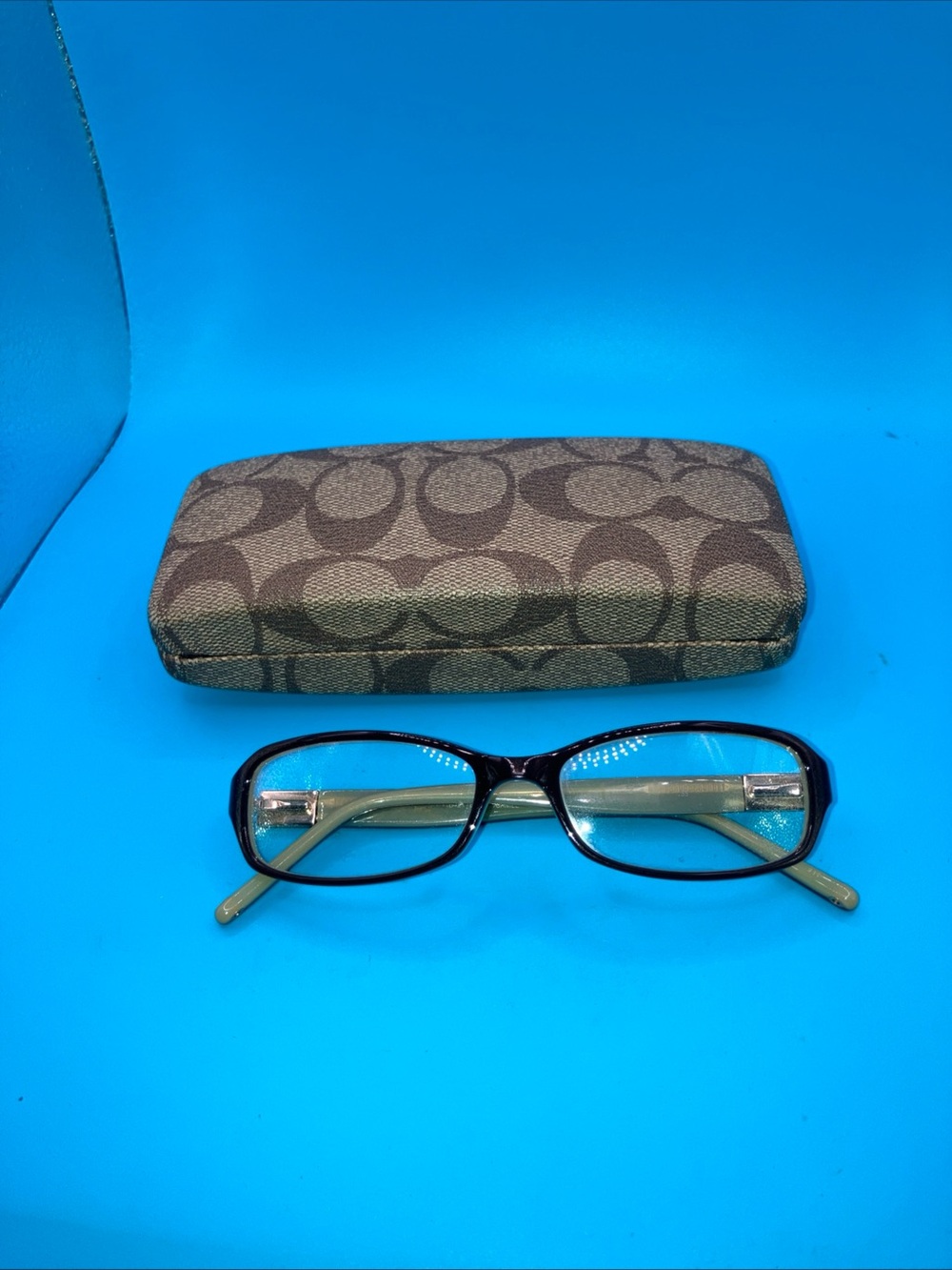 Coach Own Camel Brown Womens Eyeglass Frame with Hard Signature Logo Case